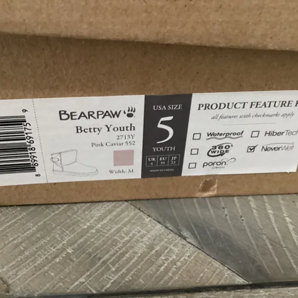 BEARPAW Big Girls Betty Boots, size 5