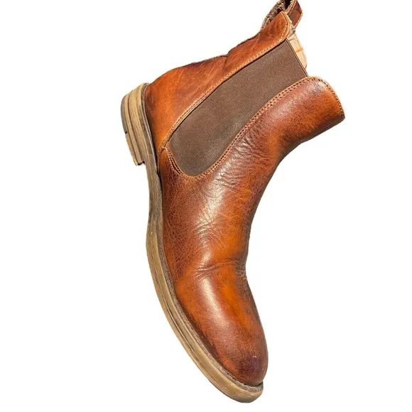 Bed Stu Chelsea Brown Leather Boots Slip On Men’s Size 10
