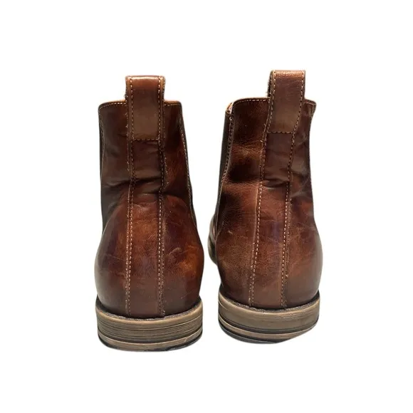 Bed Stu Chelsea Brown Leather Boots Slip On Men’s Size 10