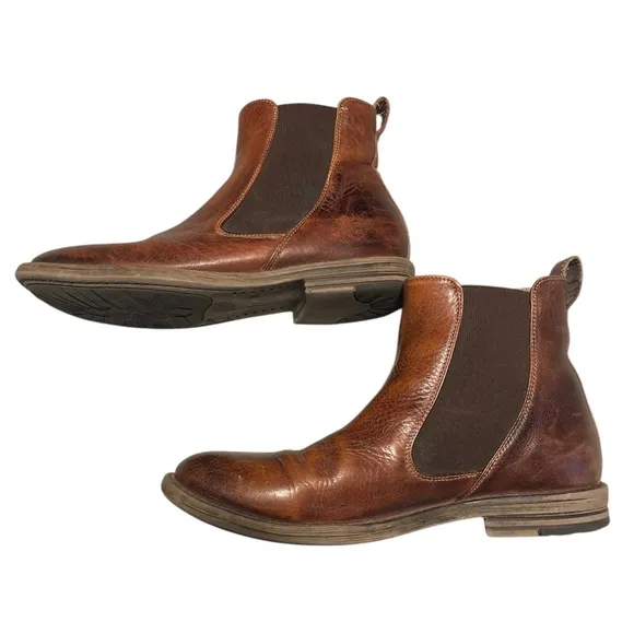 Bed Stu Chelsea Brown Leather Boots Slip On Men’s Size 10