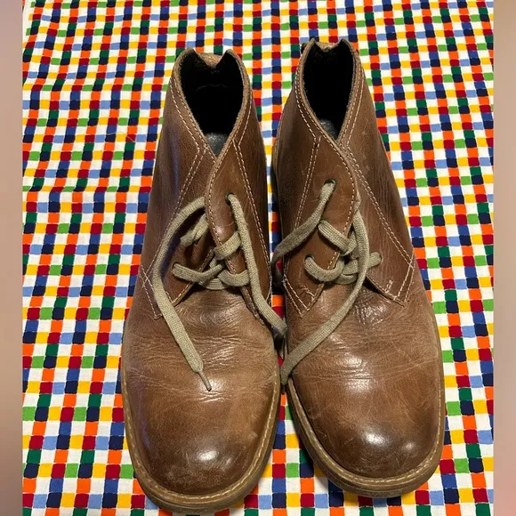 Bed Stu Draco Lace Up Casual Chukka Boot Shoes Brown Leather Men's Size 8.5