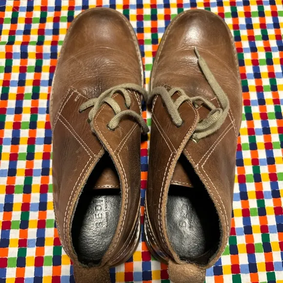 Bed Stu Draco Lace Up Casual Chukka Boot Shoes Brown Leather Men's Size 8.5