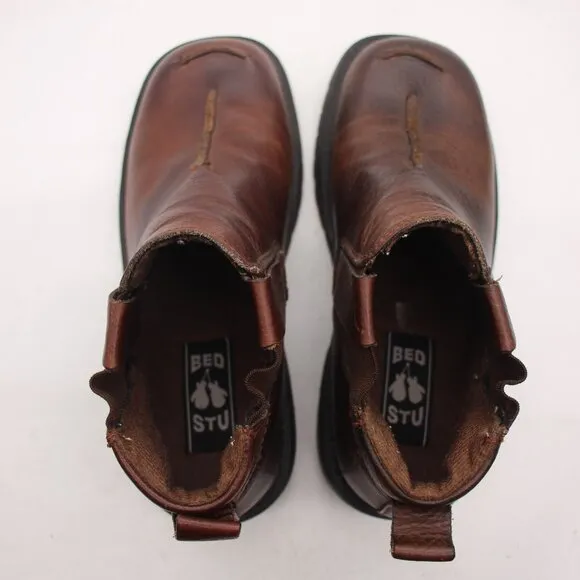 Bed Stu The Next Step Men’s Size 42 Brown Leather Slip On Mocs Boots