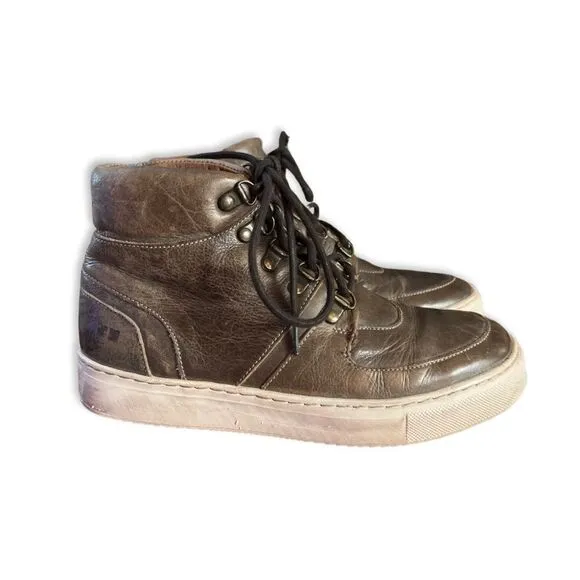 Bed Stu Brown Leather High Top Sneakers size 6.5