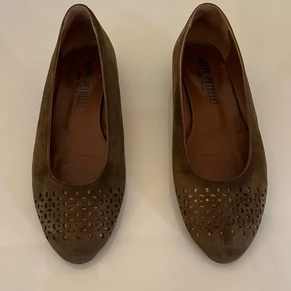BEPPE PETRELLI BALLET FLAT SHOES WOMEN’S SUEDE