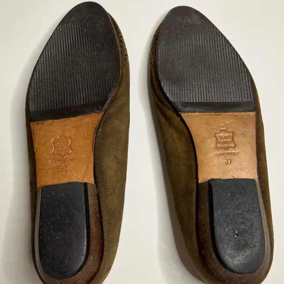 BEPPE PETRELLI BALLET FLAT SHOES WOMEN’S SUEDE