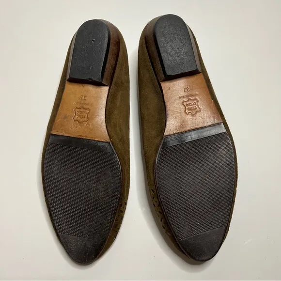 BEPPE PETRELLI BALLET FLAT SHOES WOMEN’S SUEDE