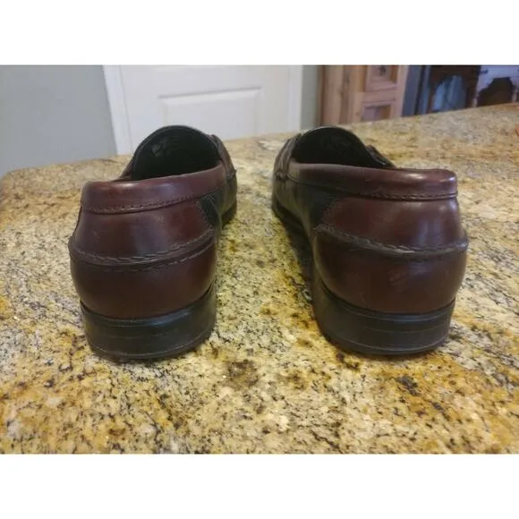 Bert Pulitzer Tassel Loafer Mens 9.5 Cordovan / Black Keltie Dress Casual Shoes