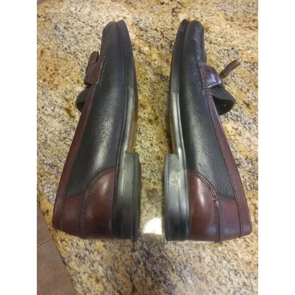 Bert Pulitzer Tassel Loafer Mens 9.5 Cordovan / Black Keltie Dress Casual Shoes