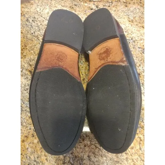 Bert Pulitzer Tassel Loafer Mens 9.5 Cordovan / Black Keltie Dress Casual Shoes