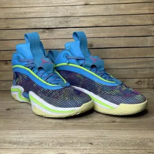 Big Kids Air Jordan Luka Doncic 36 GS Mid Blue Basketball Sneakers Shoes Size 7‎
