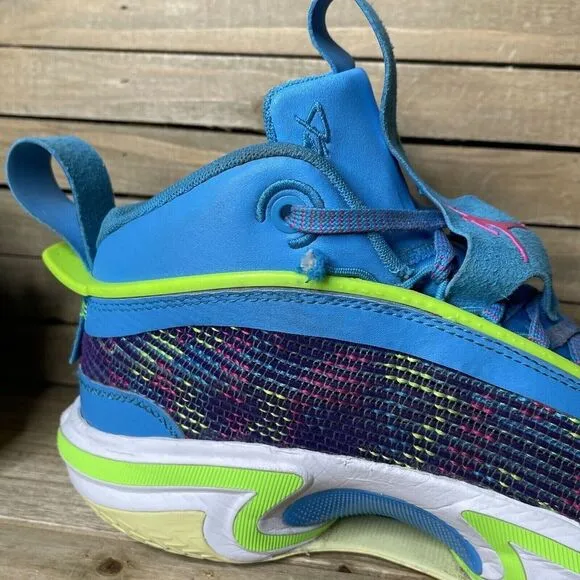 Big Kids Air Jordan Luka Doncic 36 GS Mid Blue Basketball Sneakers Shoes Size 7‎