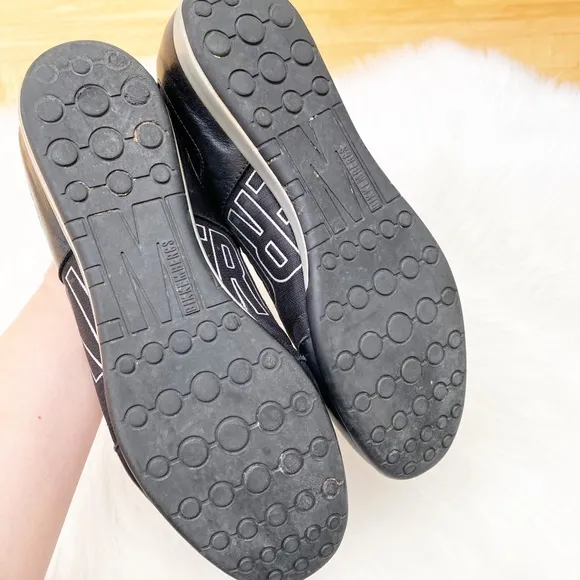 BIKKEMBERGS Men’s Black Leather Casual Shoes
