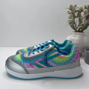 Billy Basics Goat Lace Up Zip Shoes Rainbow Tie Dye BK23157 Kids US 7W NWOB