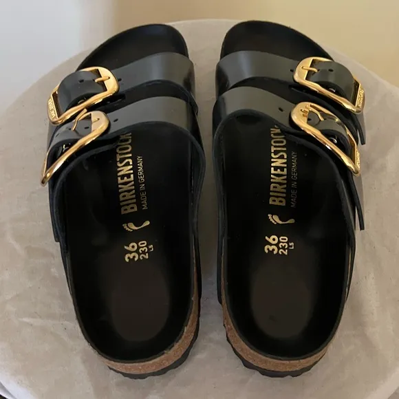 Birkenstock Big Buckle Arizona Slide Sandals Shoes Size EU 36 US 5, 5.5