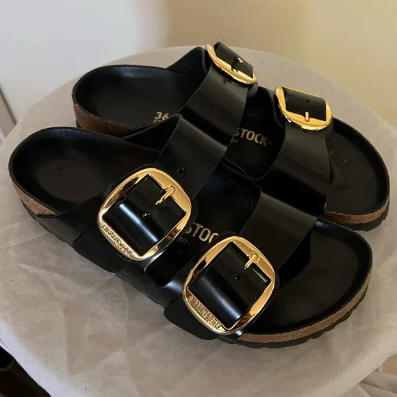 Birkenstock Big Buckle Arizona Slide Sandals Shoes Size EU 36 US 5, 5.5