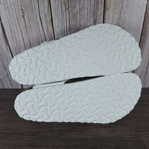 Birkenstock Gizeh Birko Flor Sandals Women's Sz 6 EU37 White (NWT)