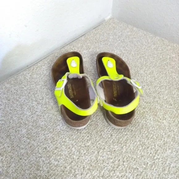 Birkenstocks Yellow Leather Sandals