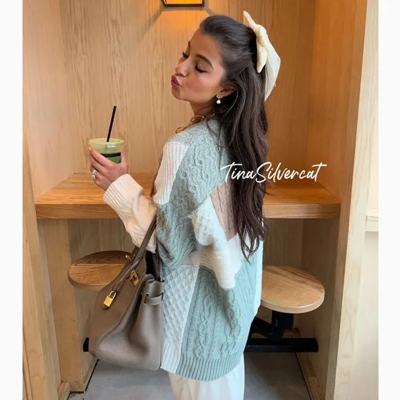 BLOGGER'S FAVE! Zara Colorblock Patchwork Sweater NWT