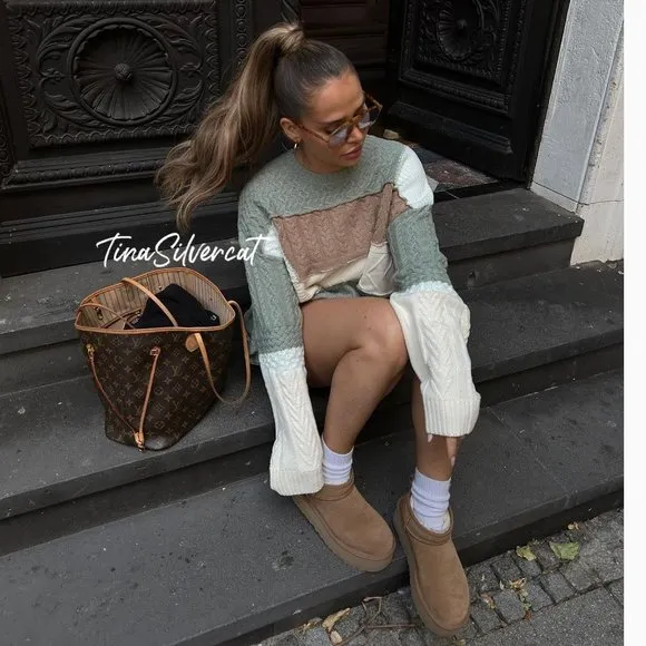 BLOGGER'S FAVE! Zara Colorblock Patchwork Sweater NWT