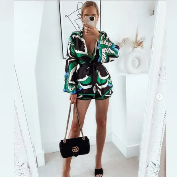 BLOGGER'S FAVE! Zara Printed Bermuda Shorts  NWT