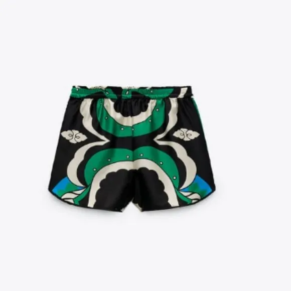 BLOGGER'S FAVE! Zara Printed Bermuda Shorts  NWT