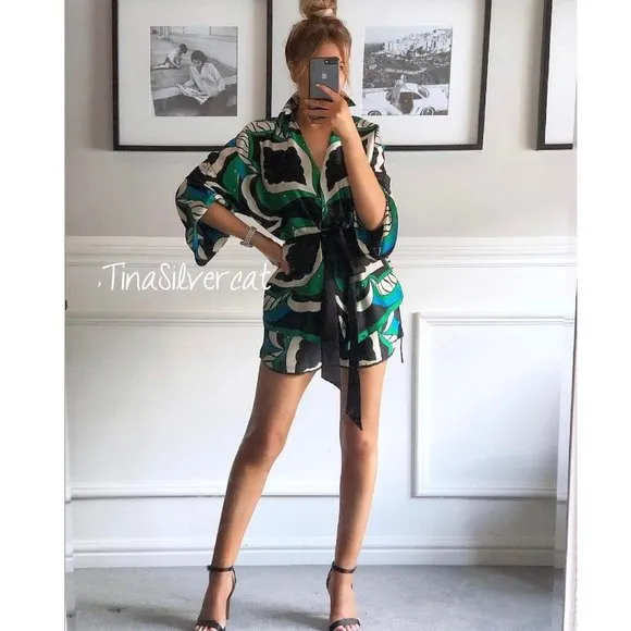 BLOGGER'S FAVE! Zara Printed Bermuda Shorts  NWT