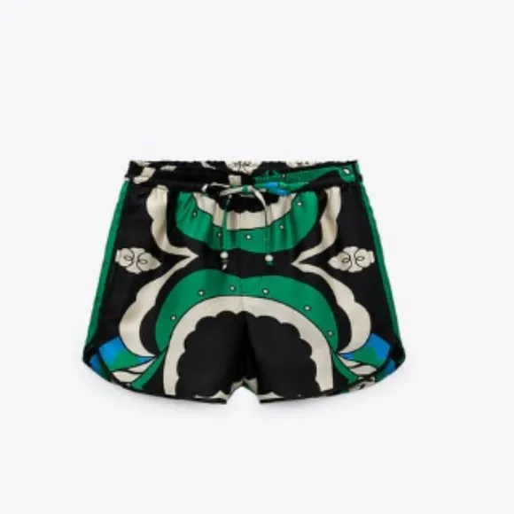 BLOGGER'S FAVE! Zara Printed Bermuda Shorts  NWT