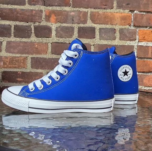 Blue and White Classic Canvas Sneakers