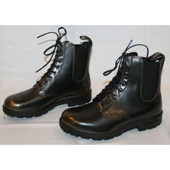 Blundstone Women's Lace Up Gore Boots 2218 in‎ Black Gold Brush