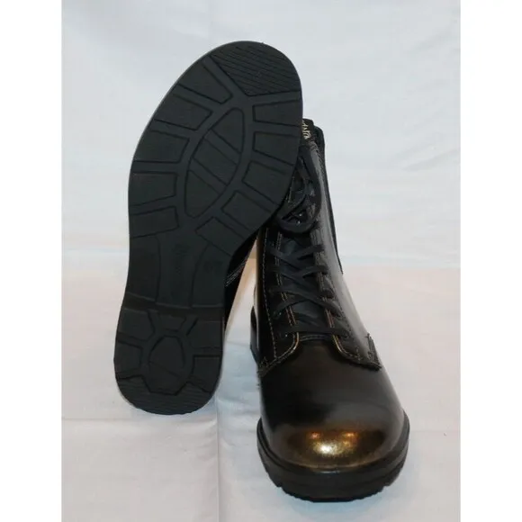 Blundstone Women's Lace Up Gore Boots 2218 in‎ Black Gold Brush