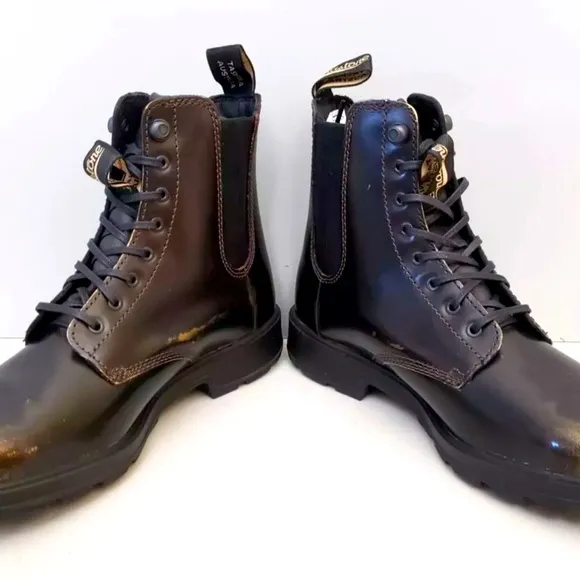 Blundstone Women's Lace-Up Gore Boots in Gold Brush size 6