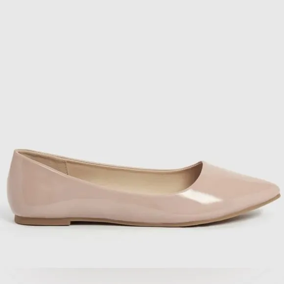 Blush Pink Pointy Toe Ballet Flat