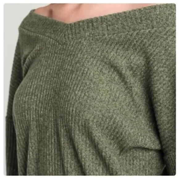 BOHEMIAN Soft Brushed V Neck Top S-L