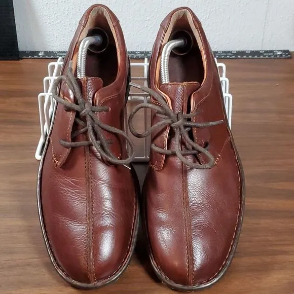 BORN H11806 Mens Ridgeway‎ Cinnamon Brown Leather Oxfords Shoes Size 11½
