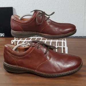 BORN H11806 Mens Ridgeway‎ Cinnamon Brown Leather Oxfords Shoes Size 11½