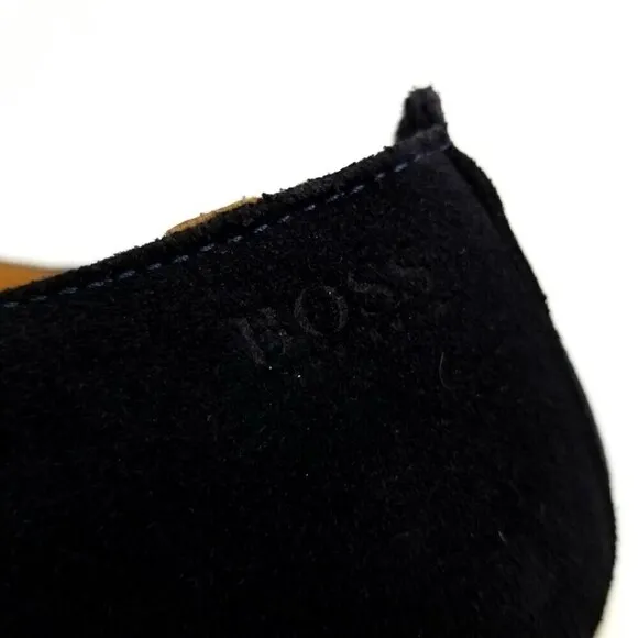 BOSS Hugo Boss Hybrid Derby Luxe Dark Navy Suede Sneaker Casual Shoes Mens 12