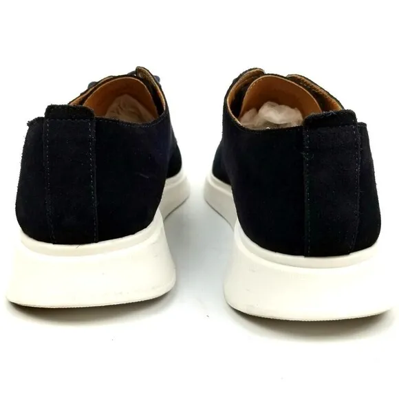 BOSS Hugo Boss Hybrid Derby Luxe Dark Navy Suede Sneaker Casual Shoes Mens 12