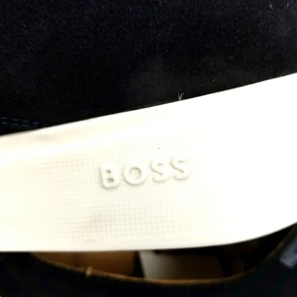 BOSS Hugo Boss Hybrid Derby Luxe Dark Navy Suede Sneaker Casual Shoes Mens 12