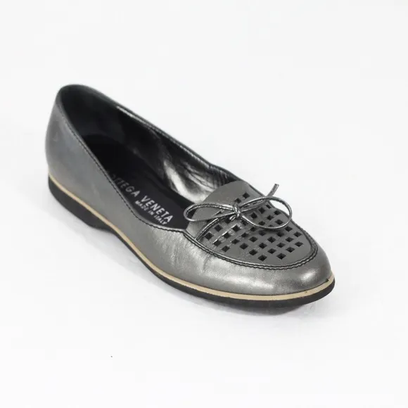 Bottega Veneta Loafer Women Designer Shoes Leather Flat Made in Italy sz 7