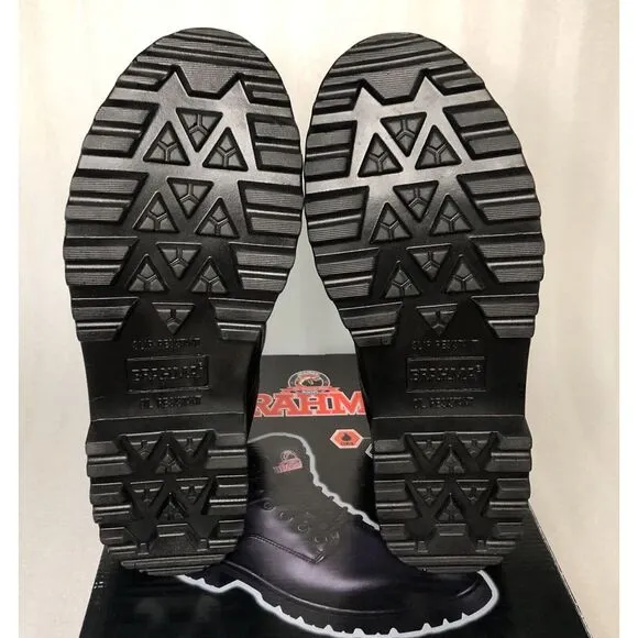 Brahma Escott Men's Soft Toe 6&quot; Black Work Boot Slip &amp; Oil Resistant Size 7.5W