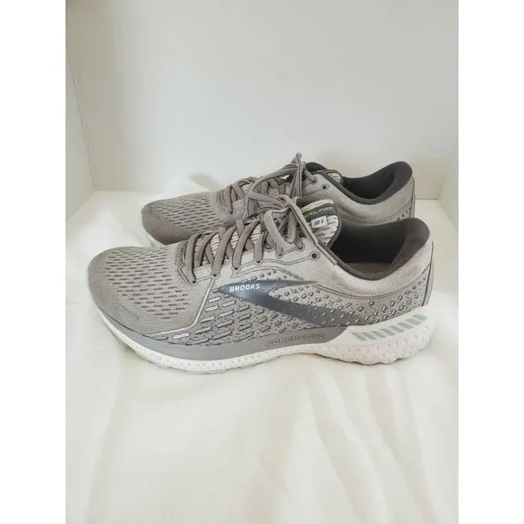 Brooks Adrenaline 21 Running Shoes Mens Size 10 Wide D Sneakers Athletic Gray
