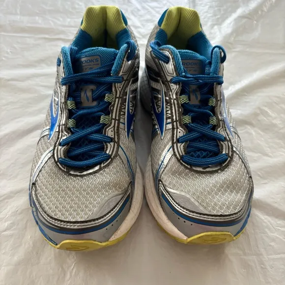 Brooks Adrenaline GTS 15 running shoes sneakers turq blue silver SZ 8 W NWOT