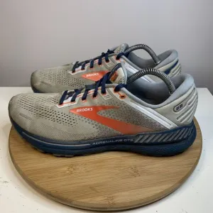Brooks Adrenaline GTS 22 Mens Shoes Size 10.5 D Gray Running Athletic Sneakers