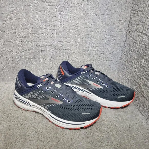Brooks Adrenaline GTS 22 Mens Size US 8D (Medium) Gray Running Athletic Sneakers