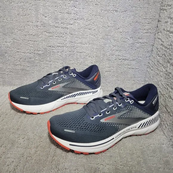 Brooks Adrenaline GTS 22 Mens Size US 8D (Medium) Gray Running Athletic Sneakers