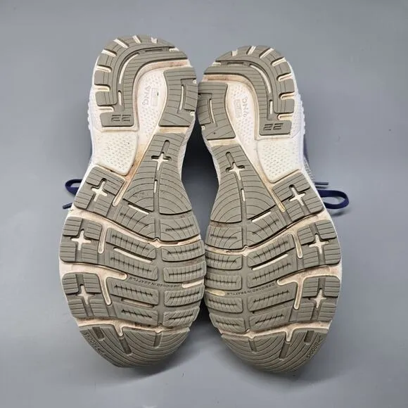 Brooks Alloy/Blue Adrenaline GTS 22 Running Sneakers Women Size 10.5 Narrow 2A