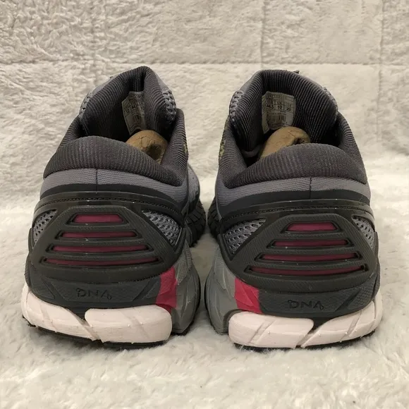 Brooks Ariel 18 Athletic Running Sneaker Shoes Gray Pink 1202711B091 Women 12 B