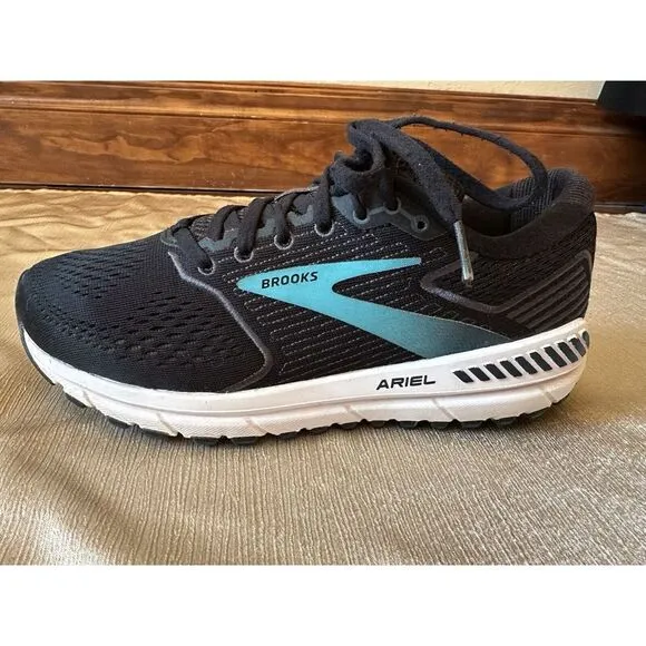 BROOKS Ariel 20 Womens‎ Running Shoes Walking Active Sneakers Black Blue 9 B
