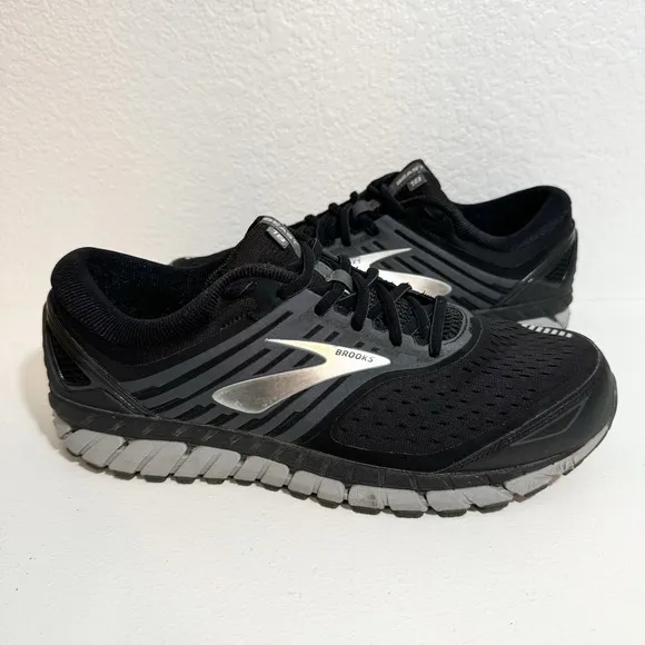 Brooks Beast 18 Shoes Mens US 11.5 4E Black Gray Running Sneakers 1102824E004